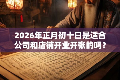 2026年正月初十日是适合公司和店铺开业开张的吗？