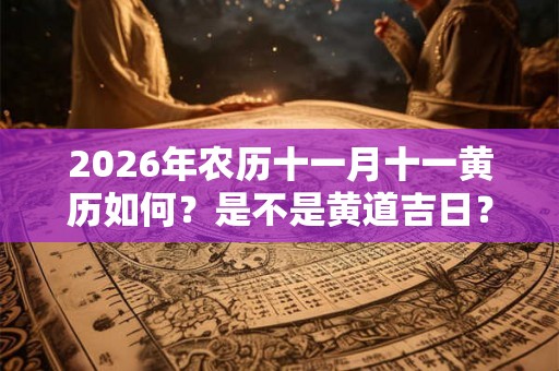 2026年农历十一月十一黄历如何？是不是黄道吉日？