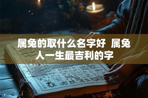 属兔的取什么名字好  属兔人一生最吉利的字