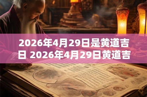 2026年4月29日是黄道吉日 2026年4月29日黄道吉日