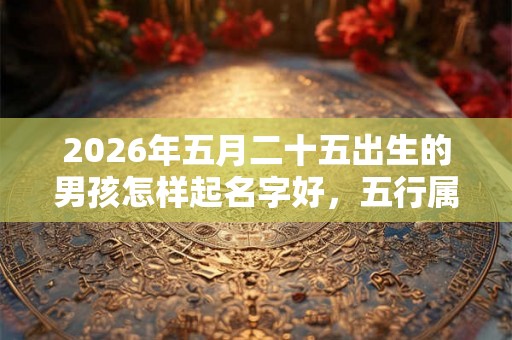 2026年五月二十五出生的男孩怎样起名字好,五行属什么 2026年五月二十五出生的男孩怎样起名字好,五行属什么