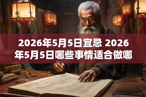 2026年5月5日宜忌 2026年5月5日哪些事情适合做哪些事情不宜做 2026年5月5日宜忌 2026年5月5日哪些事情适合做哪些事情不宜做