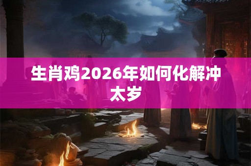 生肖鸡2026年如何化解冲太岁