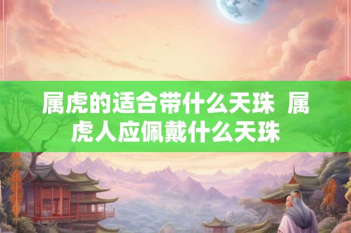 属虎的适合带什么天珠  属虎人应佩戴什么天珠