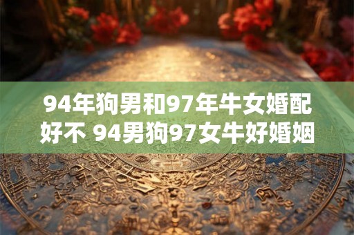 94年狗男和97年牛女婚配好不 94男狗97女牛好婚姻 94年狗男和97年牛女婚配好不 94男狗97女牛好婚姻