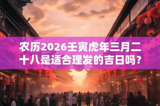 农历2026壬寅虎年三月二十八是适合理发的吉日吗？
