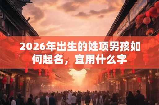 2026年出生的姓项男孩如何起名，宜用什么字