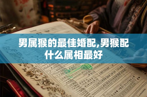 男属猴的最佳婚配,男猴配什么属相最好