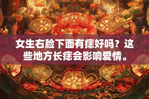 女生右脸下面有痣好吗?这些地方长痣会影响爱情。 女生右脸下面有痣好吗?这些地方长痣会影响爱情。