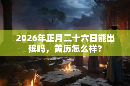 2026年正月二十六日能出殡吗，黄历怎么样？