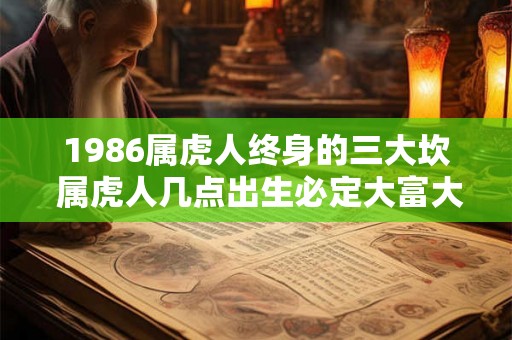 1986属虎人终身的三大坎 属虎人几点出生必定大富大贵