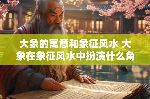 大象的寓意和象征风水 大象在象征风水中扮演什么角色它的寓意是什么