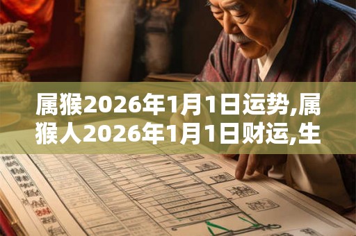属猴2026年1月1日运势,属猴人2026年1月1日财运,生肖猴2026年1月1日运势 属猴2026年1月1日运势,属猴人2026年1月1日财运,生肖猴2026年1月1日运势