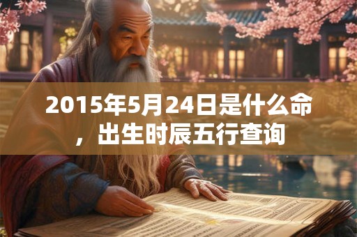 2015年5月24日是什么命，出生时辰五行查询