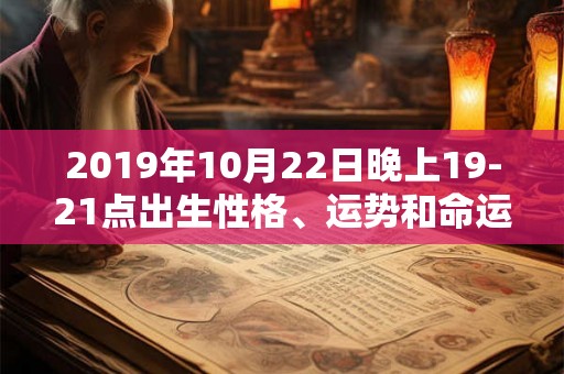 2019年10月22日晚上19-21点出生性格、运势和命运