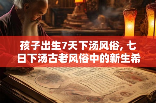 孩子出生7天下汤风俗, 七日下汤古老风俗中的新生希望