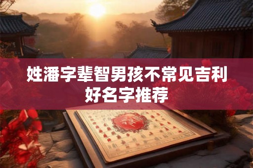 姓潘字辈智男孩不常见吉利好名字推荐 姓潘字辈智男孩不常见吉利好名字推荐