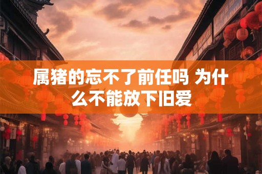属猪的忘不了前任吗 为什么不能放下旧爱