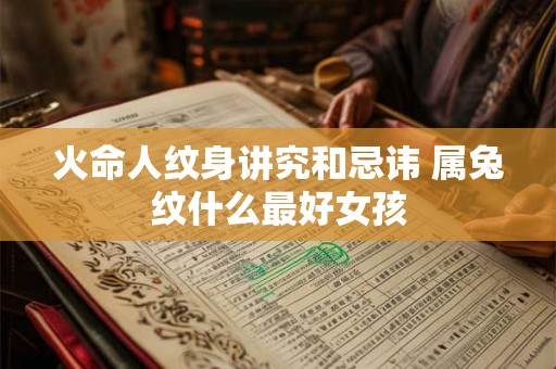 火命人纹身讲究和忌讳 属兔纹什么最好女孩