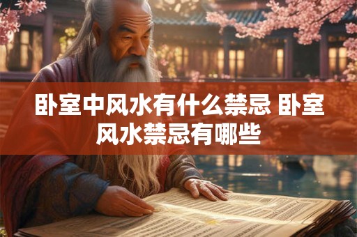 卧室中风水有什么禁忌 卧室风水禁忌有哪些