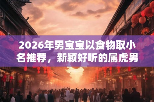 2026年男宝宝以食物取小名推荐，新颖好听的属虎男孩乳名