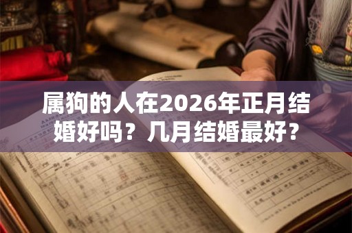 属狗的人在2026年正月结婚好吗？几月结婚最好？