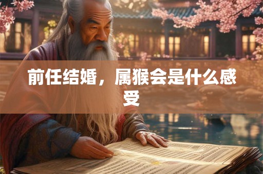 前任结婚，属猴会是什么感受