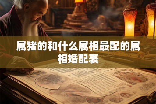 属猪的和什么属相最配的属相婚配表 属猪的和什么属相最配的属相婚配表