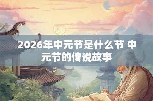 2026年中元节是什么节 中元节的传说故事 2026年中元节是什么节 中元节的传说故事