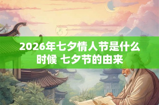 2026年七夕情人节是什么时候 七夕节的由来