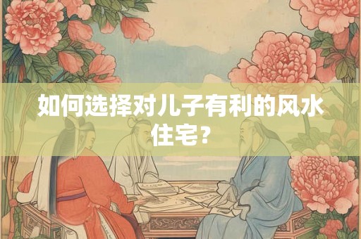 如何选择对儿子有利的风水住宅？