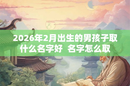 2026年2月出生的男孩子取什么名字好  名字怎么取