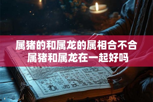 属猪的和属龙的属相合不合 属猪和属龙在一起好吗