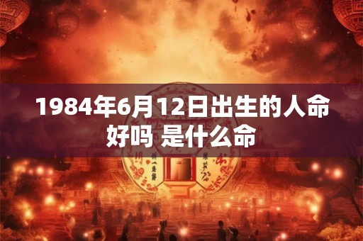 1984年6月12日出生的人命好吗 是什么命