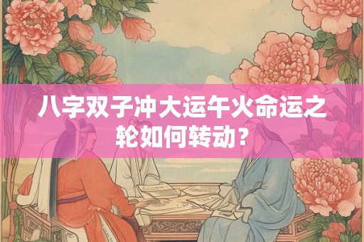 八字双子冲大运午火命运之轮如何转动？