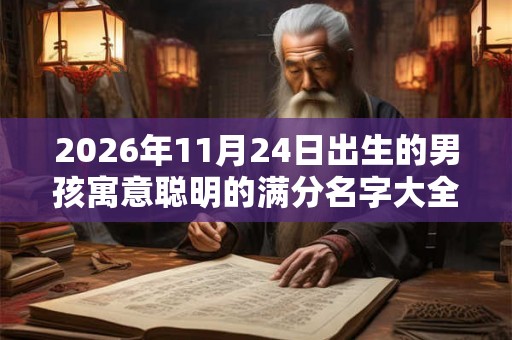 2026年11月24日出生的男孩寓意聪明的满分名字大全
