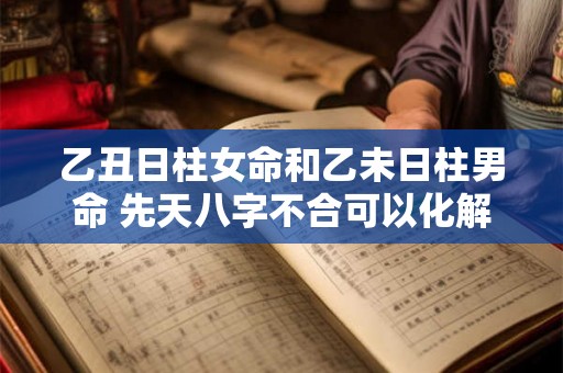 乙丑日柱女命和乙未日柱男命 先天八字不合可以化解