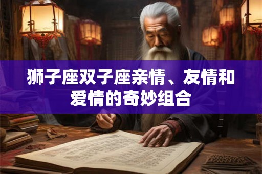 狮子座双子座亲情、友情和爱情的奇妙组合