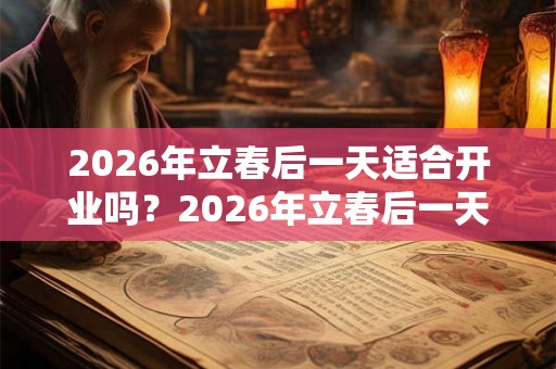 2026年立春后一天适合开业吗？2026年立春后一天卦象吉凶？