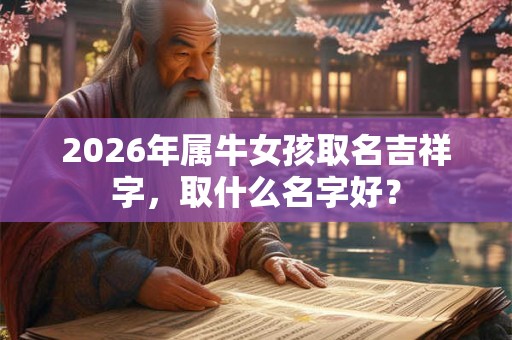 2026年属牛女孩取名吉祥字，取什么名字好？
