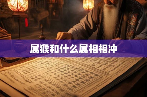 属猴和什么属相相冲