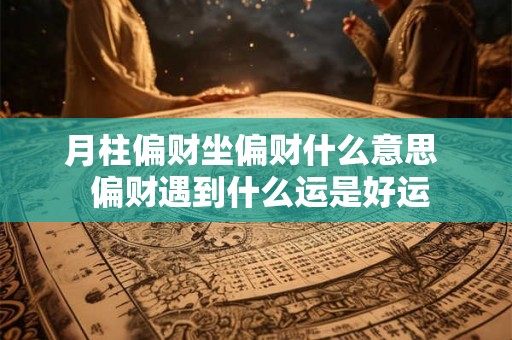 月柱偏财坐偏财什么意思 偏财遇到什么运是好运 月柱偏财坐偏财什么意思 偏财遇到什么运是好运
