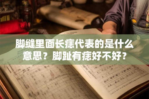 脚缝里面长痣代表的是什么意思?脚趾有痣好不好? 脚缝里面长痣代表的是什么意思?脚趾有痣好不好?