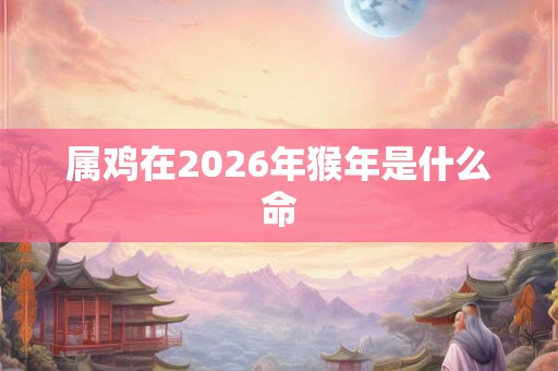 属鸡在2026年猴年是什么命