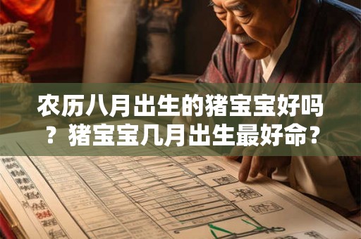 农历八月出生的猪宝宝好吗？猪宝宝几月出生最好命？