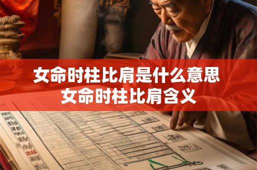女命时柱比肩是什么意思 女命时柱比肩含义 女命时柱比肩是什么意思 女命时柱比肩含义