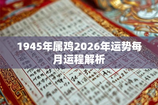 1945年属鸡2026年运势每月运程解析