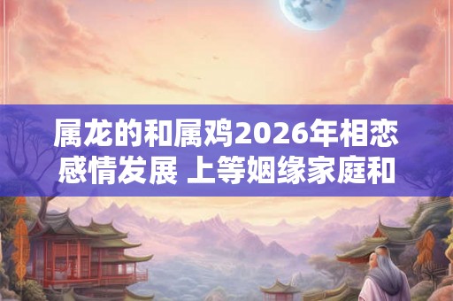 属龙的和属鸡2026年相恋感情发展 上等姻缘家庭和谐 属龙的和属鸡2026年相恋感情发展 上等姻缘家庭和谐