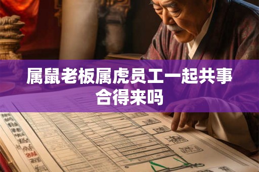 属鼠老板属虎员工一起共事合得来吗 属鼠老板属虎员工一起共事合得来吗