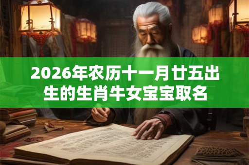 2026年农历十一月廿五出生的生肖牛女宝宝取名